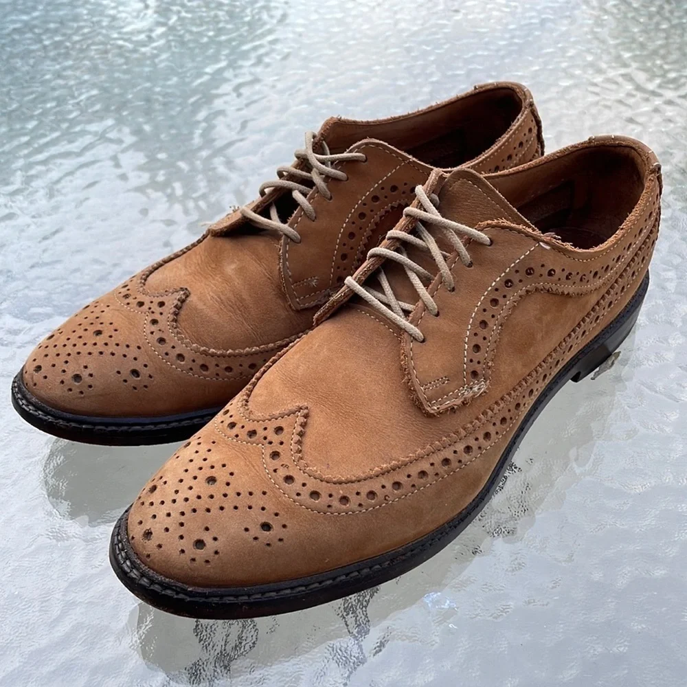Allen Edmonds Boardwalk Longwing Derby Sz 8